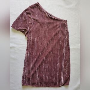 One shoulder mini dress